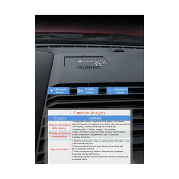 Авто HUD дисплей, защитен диск, който Отразява на Предното стъкло, стикер за проектор, подходящ за Ford Mustang 2015-2022