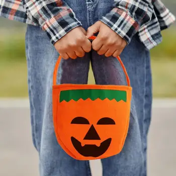 Сладък преносим чанта от тиква за Хелоуин, чанта за бонбони 