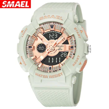 Електронни часовници Smael 8006, атрактивни студентски спортни водоустойчив многофункционален електронен часовник