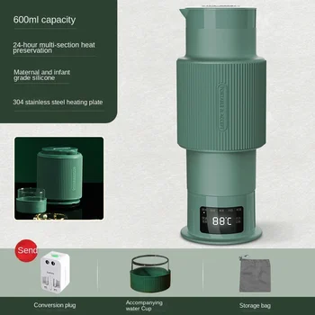 600 мл преносим чайник Сгъваем пътен мини-електрическа кана за общежития домашна изолация кипяща вода