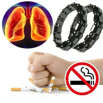 Мъжете се откажат от пушенето, Магнитни гривни Откаже от никотина, Контрол на дим, Освобождение от зависимост, Успокояващ Гривна от естествен камък
