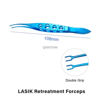 Маша за повторно лечение LASIK Офталмологични клещи хирургически инструменти пинсети