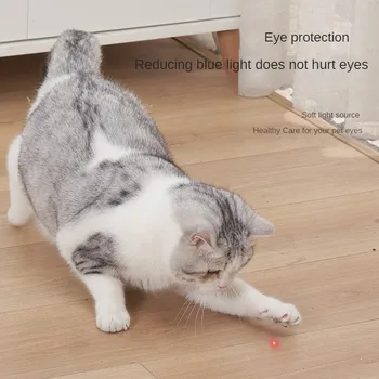 Илай Laser Mouse Cat Teasing Stick Led инфрачервен Лазерен инструмент за Дразнения Котки Cat Самостоятелно Hi Toy Място на Едро